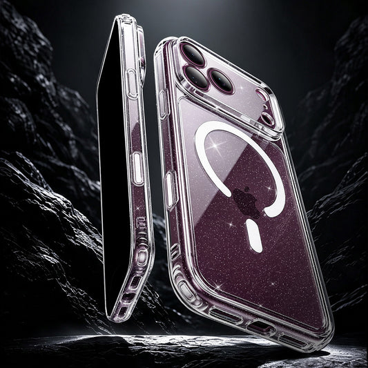Custodia MagSafe per Apple iPhone 18 Pro Max / 17 Pro Max, ESR, Classic Hybrid Shimmer, Trasparente