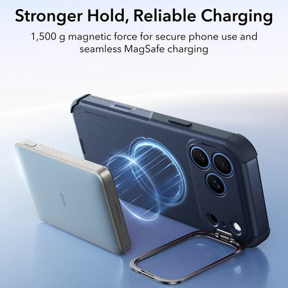 Custodia MagSafe per Apple iPhone 18 Pro Max / 17 Pro Max, ESR, Cyber Armor Kickstand, Blu