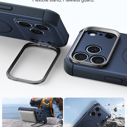 Custodia MagSafe per Apple iPhone 18 Pro Max / 17 Pro Max, ESR, Cyber Armor Kickstand, Blu