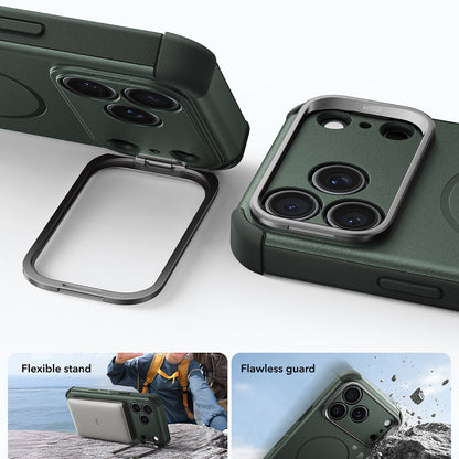 Custodia MagSafe per Apple iPhone 18 Pro Max / 17 Pro Max, ESR, Cyber Armor Kickstand, Verde