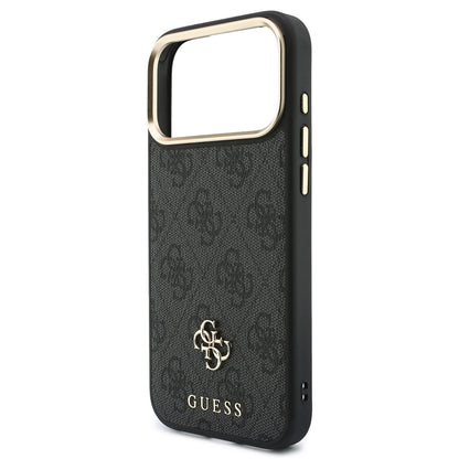 Custodia MagSafe per Apple iPhone 18 Pro Max / 17 Pro Max, Guess, 4G Cardslot & Big Strap, nera