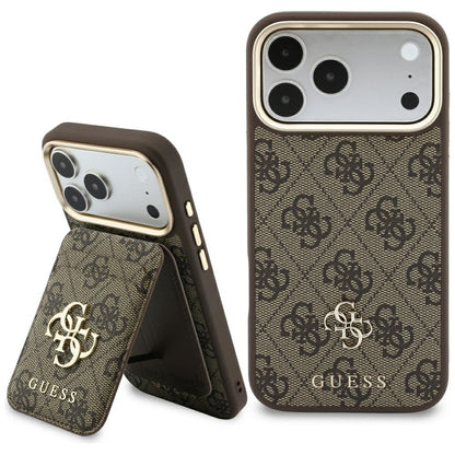 Custodia MagSafe per Apple iPhone 18 Pro Max / 17 Pro Max, Guess, 4G Cardslot, Marrone