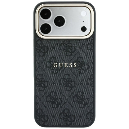 Custodia MagSafe per Apple iPhone 18 Pro Max / 17 Pro Max, Guess, 4G Embossed Classic, Nera