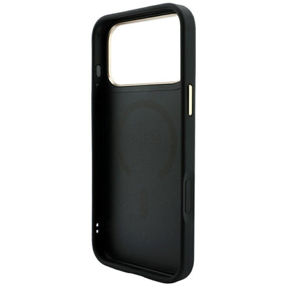 Custodia MagSafe per Apple iPhone 18 Pro Max / 17 Pro Max, Guess, 4G Embossed Classic, Nera