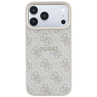 Custodia MagSafe per Apple iPhone 18 Pro Max / 17 Pro Max, Guess, 4G Embossed Classic, Rosa