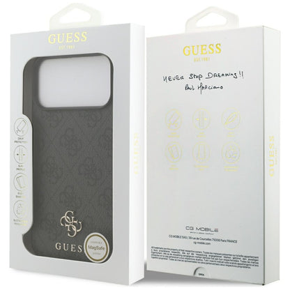 Custodia MagSafe per Apple iPhone 18 Pro Max / 17 Pro Max, Guess, 4G Small and Classic, Nera