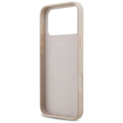 Custodia MagSafe per Apple iPhone 18 Pro Max / 17 Pro Max, Guess, 4G Small and Classic, Rosa