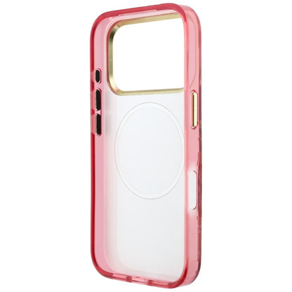 Custodia MagSafe per Apple iPhone 18 Pro Max / 17 Pro Max, Guess, IML Glitter Blossom Roses, Vinaccia