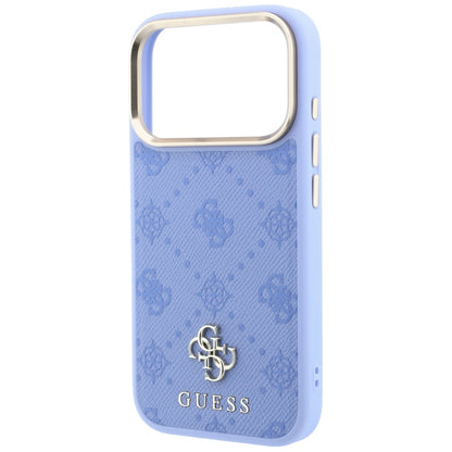 Custodia MagSafe per Apple iPhone 18 Pro Max / 17 Pro Max, Guess, Peony 4G Small Logo, Blu