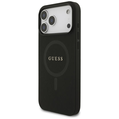 Custodia MagSafe per Apple iPhone 18 Pro Max / 17 Pro Max, Guess, Saffiano, Nera