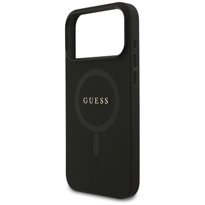 Custodia MagSafe per Apple iPhone 18 Pro Max / 17 Pro Max, Guess, Saffiano, Nera