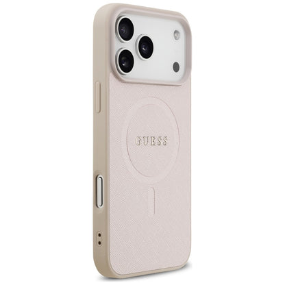 Custodia MagSafe per Apple iPhone 18 Pro Max / 17 Pro Max, Guess, Saffiano, Rosa