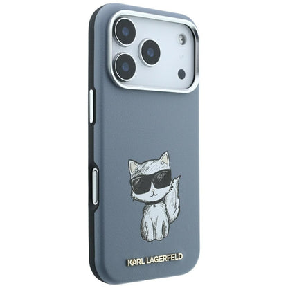 Custodia MagSafe per Apple iPhone 18 Pro Max / 17 Pro Max, Karl Lagerfeld, Choupette Sketch, Blu