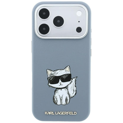 Custodia MagSafe per Apple iPhone 18 Pro Max / 17 Pro Max, Karl Lagerfeld, Choupette Sketch, Blu