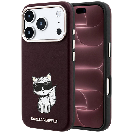 Custodia MagSafe per Apple iPhone 18 Pro Max / 17 Pro Max, Karl Lagerfeld, Choupette Sketch, Vinaccia