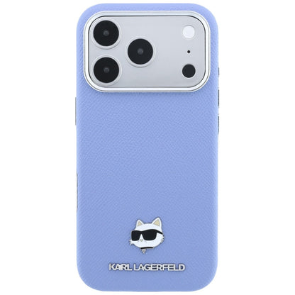 Custodia MagSafe per Apple iPhone 18 Pro Max / 17 Pro Max, Karl Lagerfeld, Grained Choupette Head, Bleu