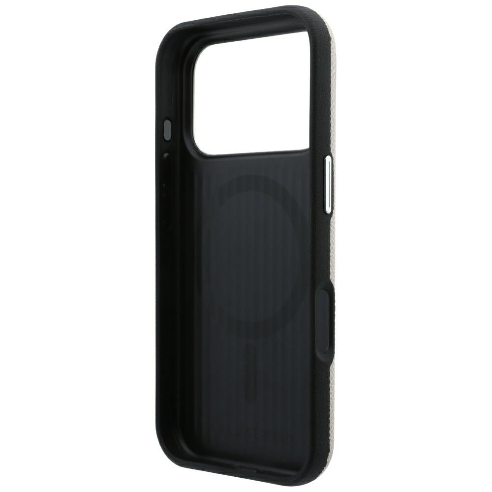 Custodia MagSafe per Apple iPhone 18 Pro Max / 17 Pro Max, Karl Lagerfeld, Grained Embossed Ring, Beige