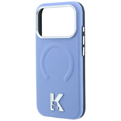 Custodia MagSafe per Apple iPhone 18 Pro Max / 17 Pro Max, Karl Lagerfeld, Grained Embossed Ring, Blu