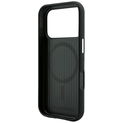 Custodia MagSafe per Apple iPhone 18 Pro Max / 17 Pro Max, Karl Lagerfeld, Grained Embossed Ring, nera