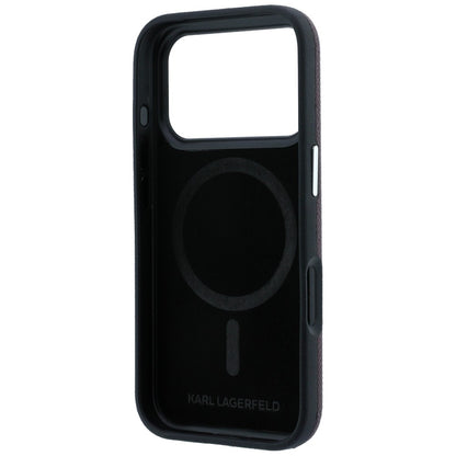 Custodia MagSafe per Apple iPhone 18 Pro Max / 17 Pro Max, Karl Lagerfeld, Grained KC Heads, Vinaccia