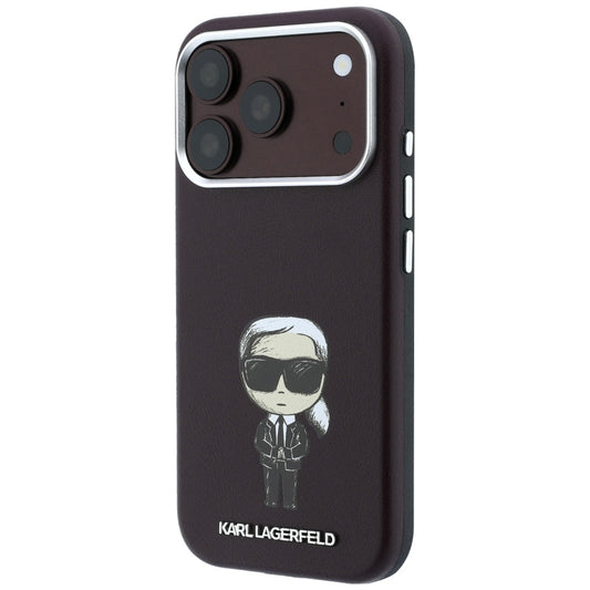 Custodia MagSafe per Apple iPhone 18 Pro Max / 17 Pro Max, Karl Lagerfeld, HC SW Ikonik, Vinaccia