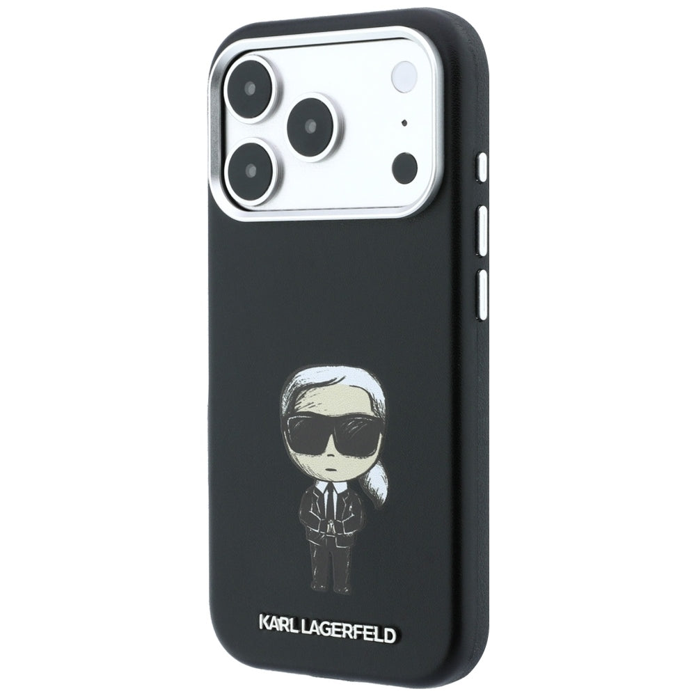 Custodia MagSafe per Apple iPhone 18 Pro Max / 17 Pro Max, Karl Lagerfeld, Ikonik Sketch, Nera