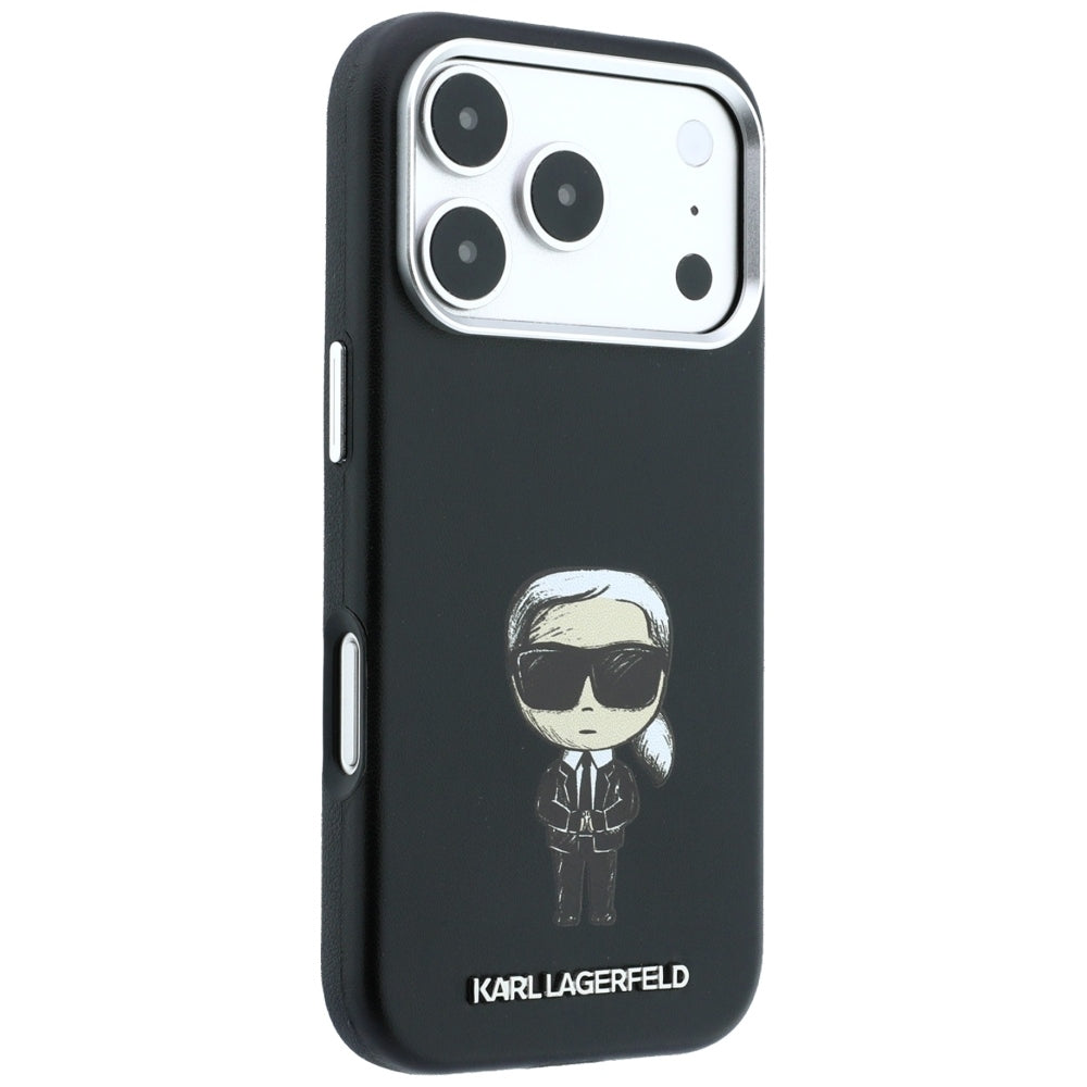 Custodia MagSafe per Apple iPhone 18 Pro Max / 17 Pro Max, Karl Lagerfeld, Ikonik Sketch, Nera