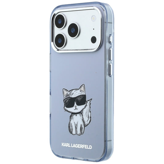 Custodia MagSafe per Apple iPhone 18 Pro Max / 17 Pro Max, Karl Lagerfeld, IML Choupette Body Sketch Print, Blu