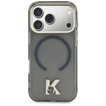 Custodia MagSafe per Apple iPhone 18 Pro Max / 17 Pro Max, Karl Lagerfeld, IML Karl Head Logo, nera