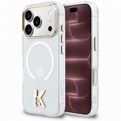 Custodia MagSafe per Apple iPhone 18 Pro Max / 17 Pro Max, Karl Lagerfeld, IML Karl Head Logo, trasparente