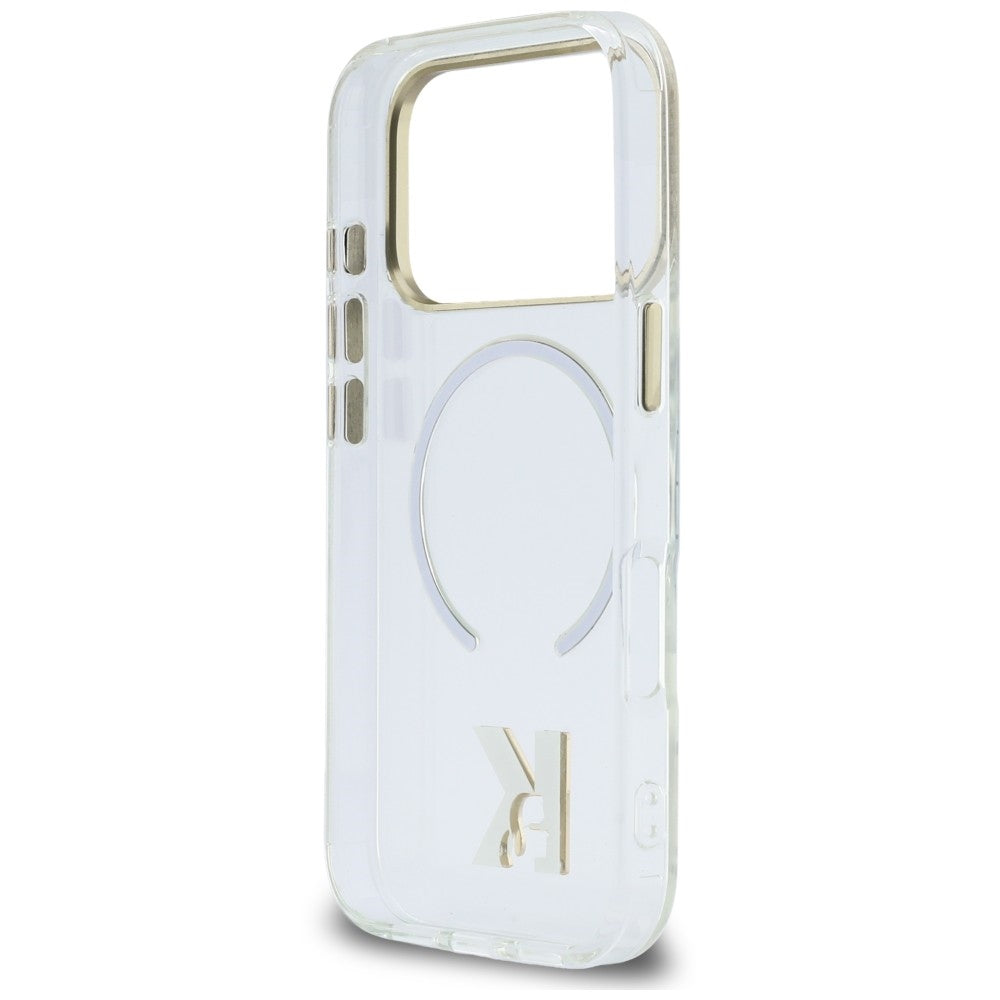 Custodia MagSafe per Apple iPhone 18 Pro Max / 17 Pro Max, Karl Lagerfeld, IML Karl Head Logo, trasparente