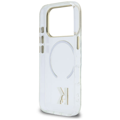 Custodia MagSafe per Apple iPhone 18 Pro Max / 17 Pro Max, Karl Lagerfeld, IML Karl Head Logo, trasparente
