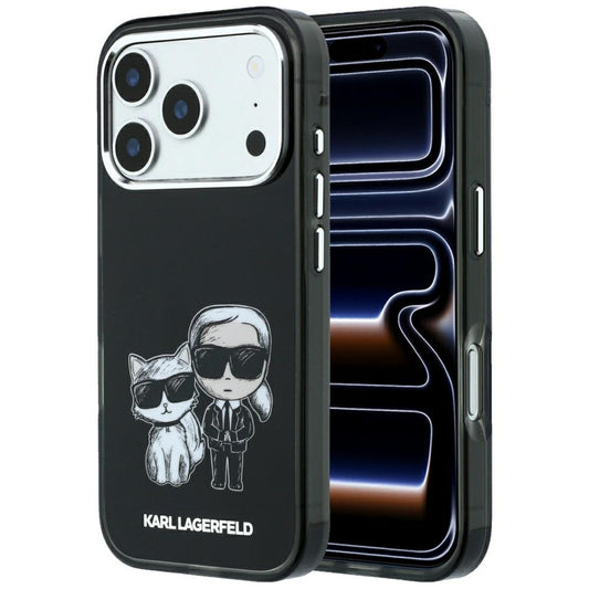 Custodia MagSafe per Apple iPhone 18 Pro Max / 17 Pro Max, Karl Lagerfeld, IML KC Bodies Sketch Print, Nera