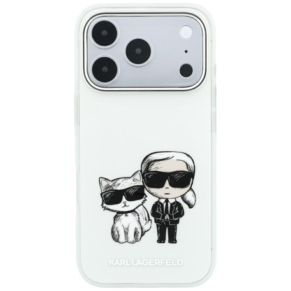 Custodia MagSafe per Apple iPhone 18 Pro Max / 17 Pro Max, Karl Lagerfeld, KC Bodies Sketch, Beige