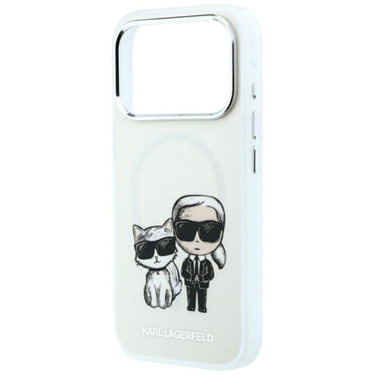 Custodia MagSafe per Apple iPhone 18 Pro Max / 17 Pro Max, Karl Lagerfeld, KC Bodies Sketch, Beige