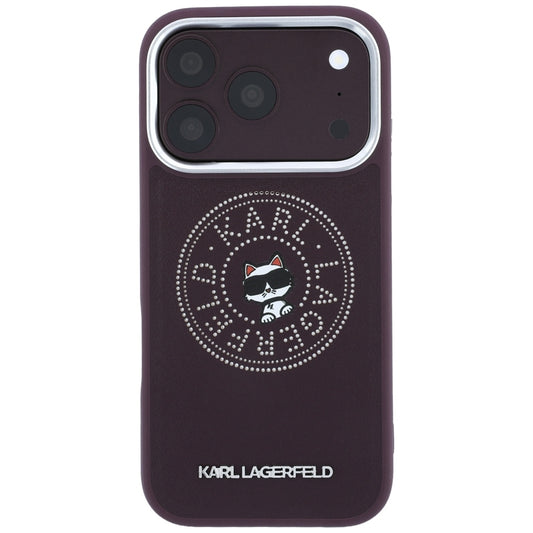 Custodia MagSafe per Apple iPhone 18 Pro Max / 17 Pro Max, Karl Lagerfeld, Point and Choupette Sketch, Vinaccia