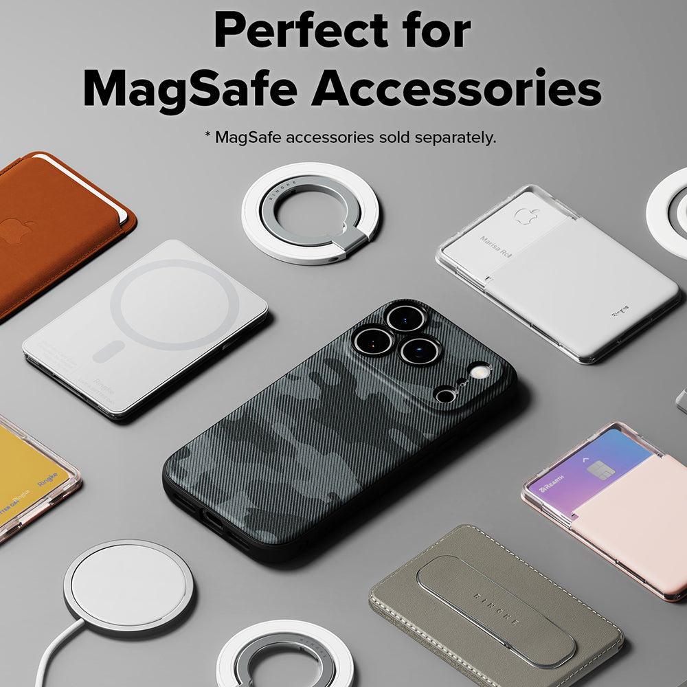 Custodia MagSafe per Apple iPhone 18 Pro Max / 17 Pro Max, Ringke, Onyx, Camouflage