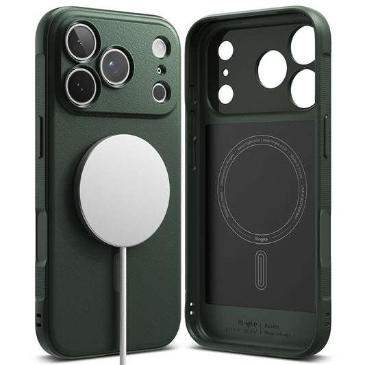 Custodia MagSafe per Apple iPhone 18 Pro Max / 17 Pro Max, Ringke, Onyx, Verde Scuro