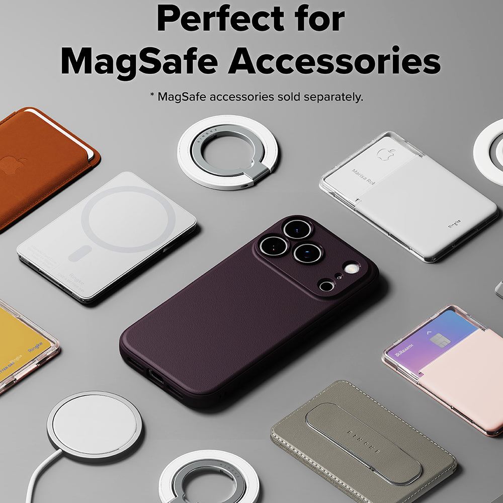 Custodia MagSafe per Apple iPhone 18 Pro Max / 17 Pro Max, Ringke, Onyx, bordeaux scuro