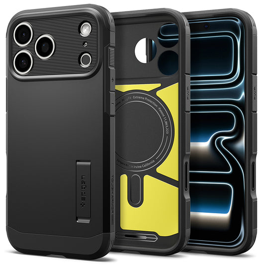 Custodia MagSafe per Apple iPhone 18 Pro Max / 17 Pro Max, Spigen, Tough Armor T, Nera ACS12136