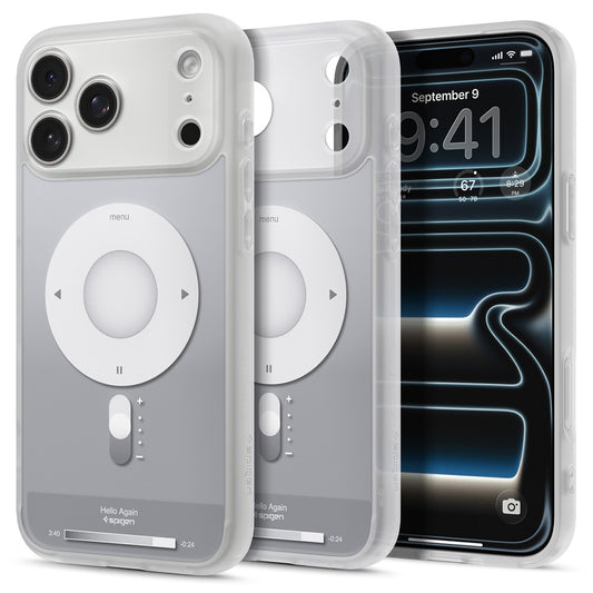 Custodia MagSafe per Apple iPhone 18 Pro Max / 17 Pro Max, Spigen, Ultra Hybrid Classic, Argento ACS12130