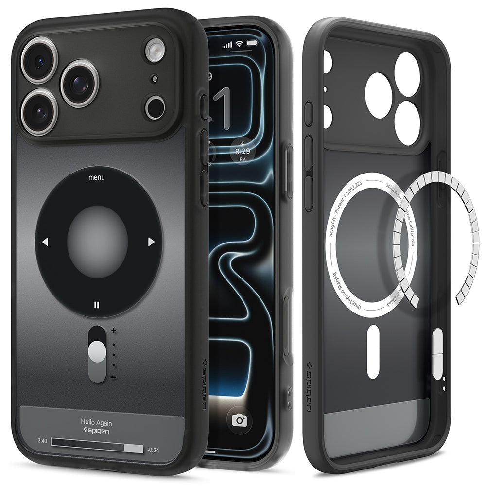 Custodia MagSafe per Apple iPhone 18 Pro Max / 17 Pro Max, Spigen, Ultra Hybrid Classic, Nera ACS12131