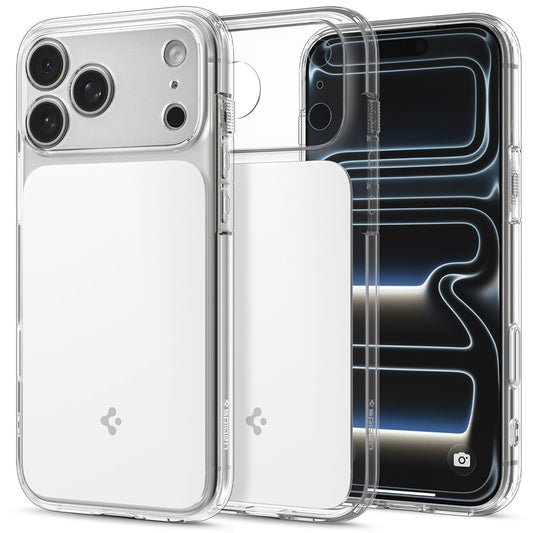 Custodia MagSafe per Apple iPhone 18 Pro Max / 17 Pro Max, Spigen, Ultra Hybrid T, Bianca ACS12132