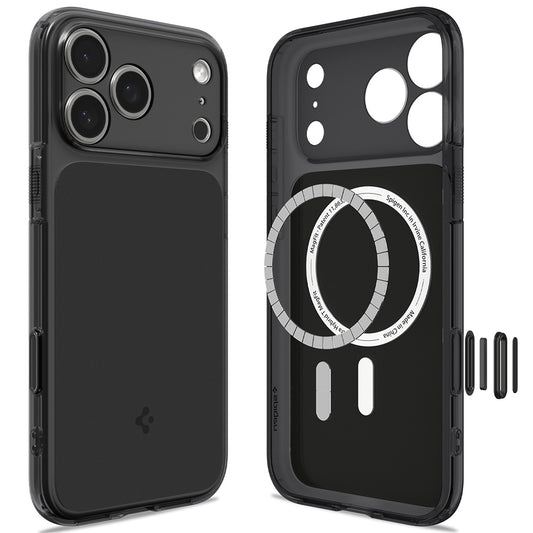 Custodia MagSafe per Apple iPhone 18 Pro Max / 17 Pro Max, Spigen, Ultra Hybrid T, Nero Opaco ACS12134