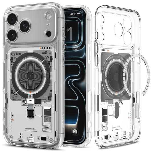 Custodia MagSafe per Apple iPhone 18 Pro Max / 17 Pro Max, Spigen, Ultra Hybrid Neo One, Trasparente ACS12129