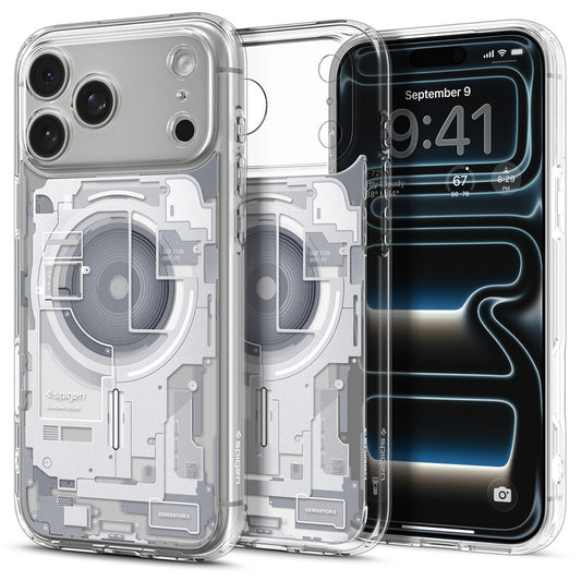 Custodia MagSafe per Apple iPhone 18 Pro Max / 17 Pro Max, Spigen, Ultra Hybrid Zero One, Bianca ACS12126