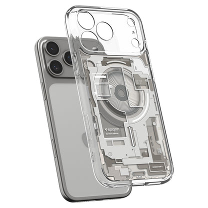 Custodia MagSafe per Apple iPhone 18 Pro Max / 17 Pro Max, Spigen, Ultra Hybrid Zero One, Grigio ACS12127