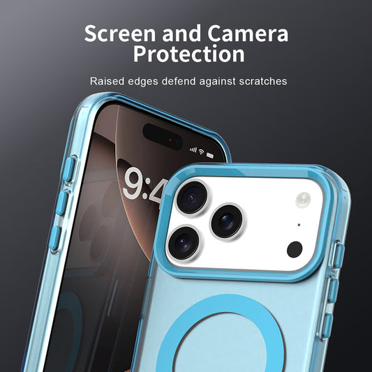 Custodia MagSafe per Apple iPhone 18 Pro Max / 17 Pro Max, Techsuit, CandyCase, Blu
