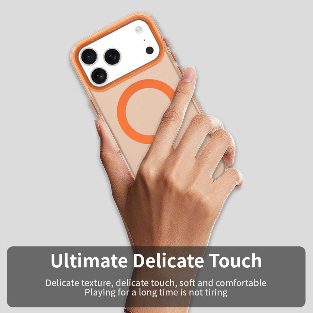 Custodia MagSafe per Apple iPhone 18 Pro Max / 17 Pro Max, Techsuit, CandyCase, Arancione