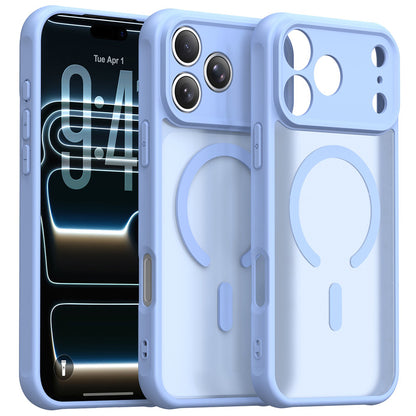 Custodia MagSafe per Apple iPhone 18 Pro Max / 17 Pro Max, Techsuit, HaloFrost II, Blu